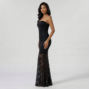 Strapless Lace Maxi Dress WHD0605318-S-251228