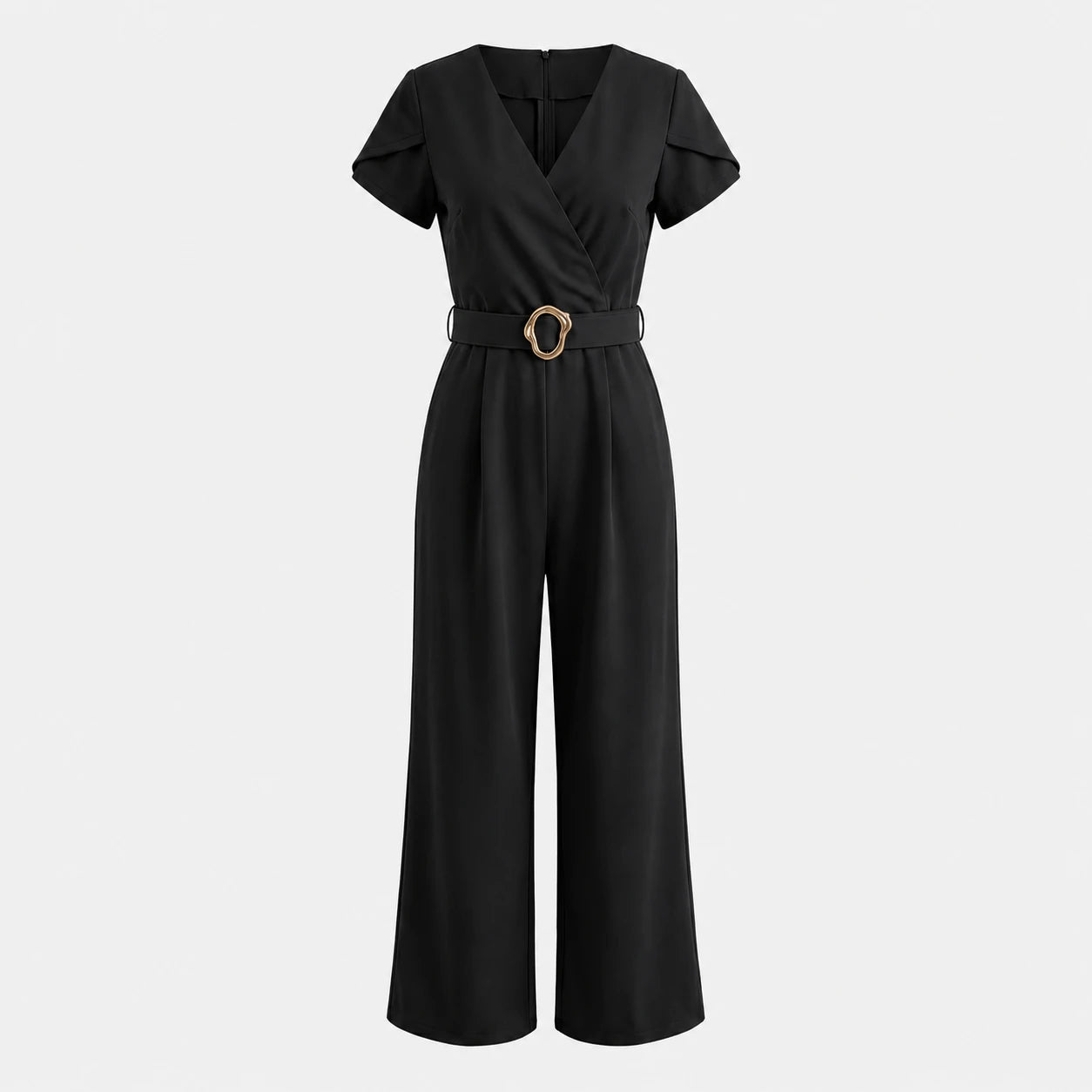 Belted Wide Leg Jumpsuit WHD0605321-LF2512