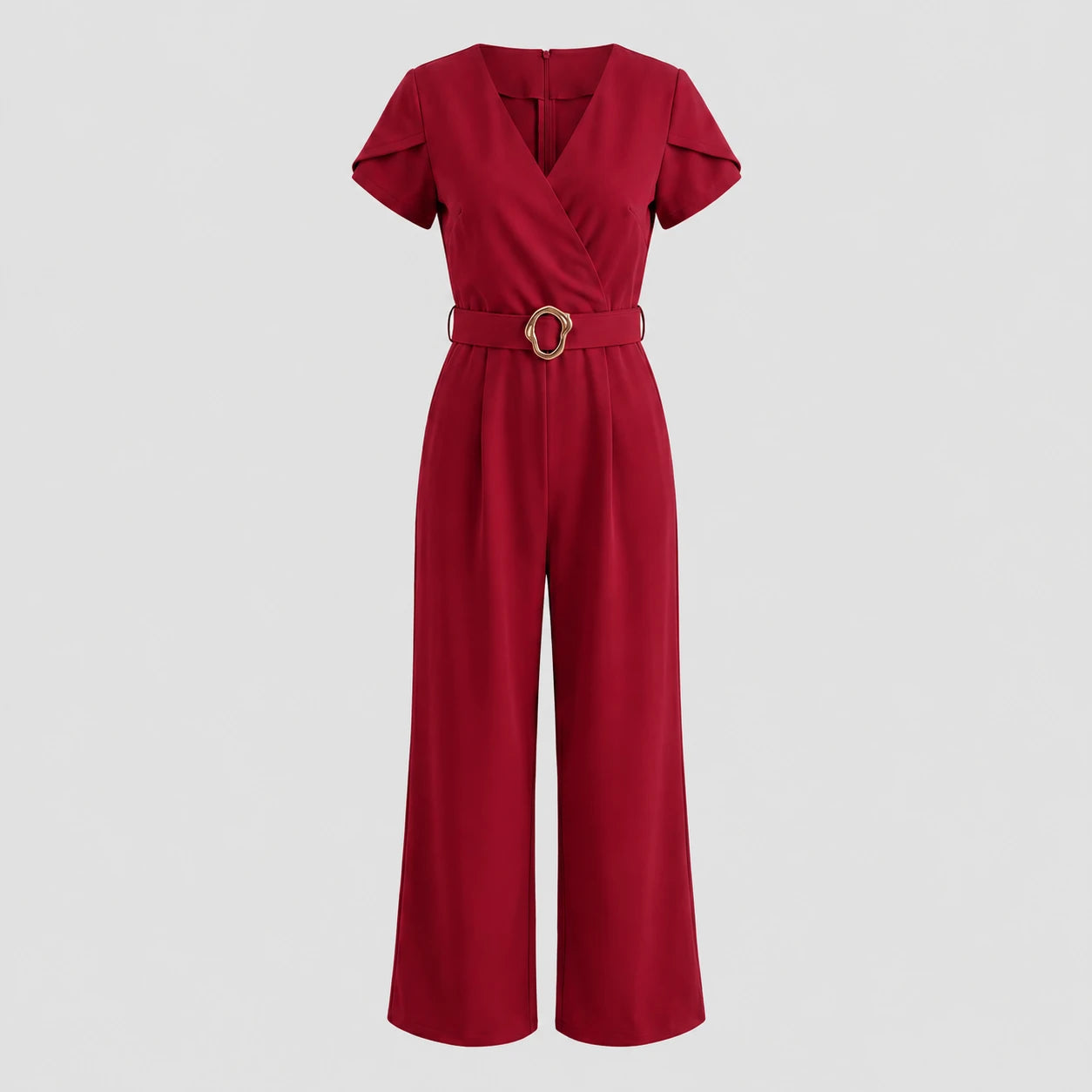 Belted Wide Leg Jumpsuit WHD0605321-LF2512
