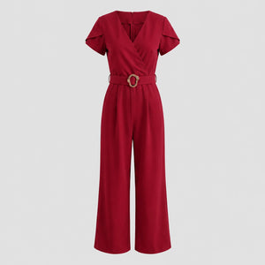 Belted Wide Leg Jumpsuit WHD0605321-LF2512