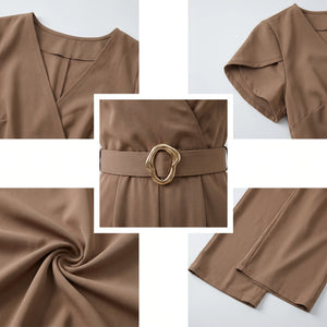 Belted Wide Leg Jumpsuit WHD0605321-LF2512
