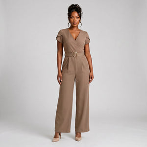 Belted Wide Leg Jumpsuit WHD0605321-LF2512