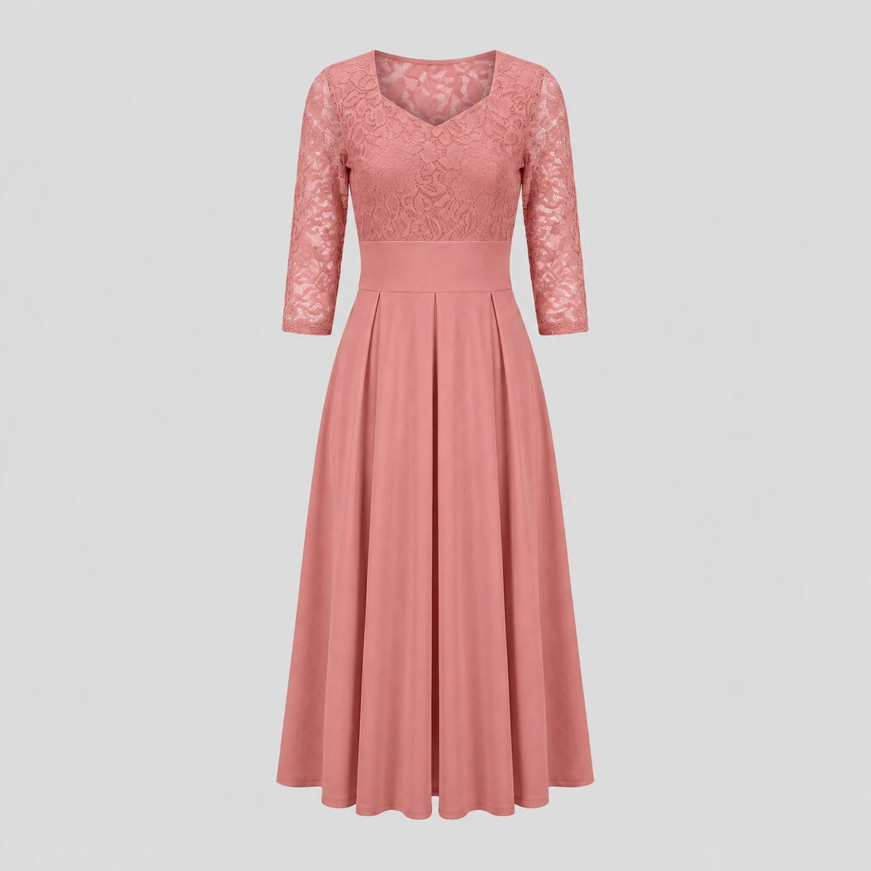 Lace Bodice Midi Dress WHD0605515-LF2539