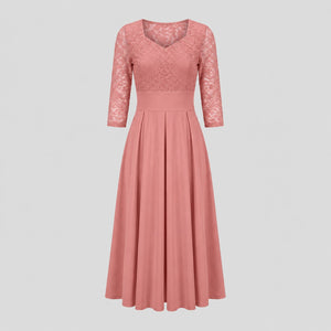 Lace Bodice Midi Dress WHD0605515-LF2539