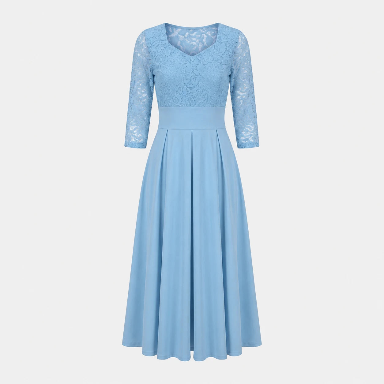 Lace Bodice Midi Dress WHD0605515-LF2539
