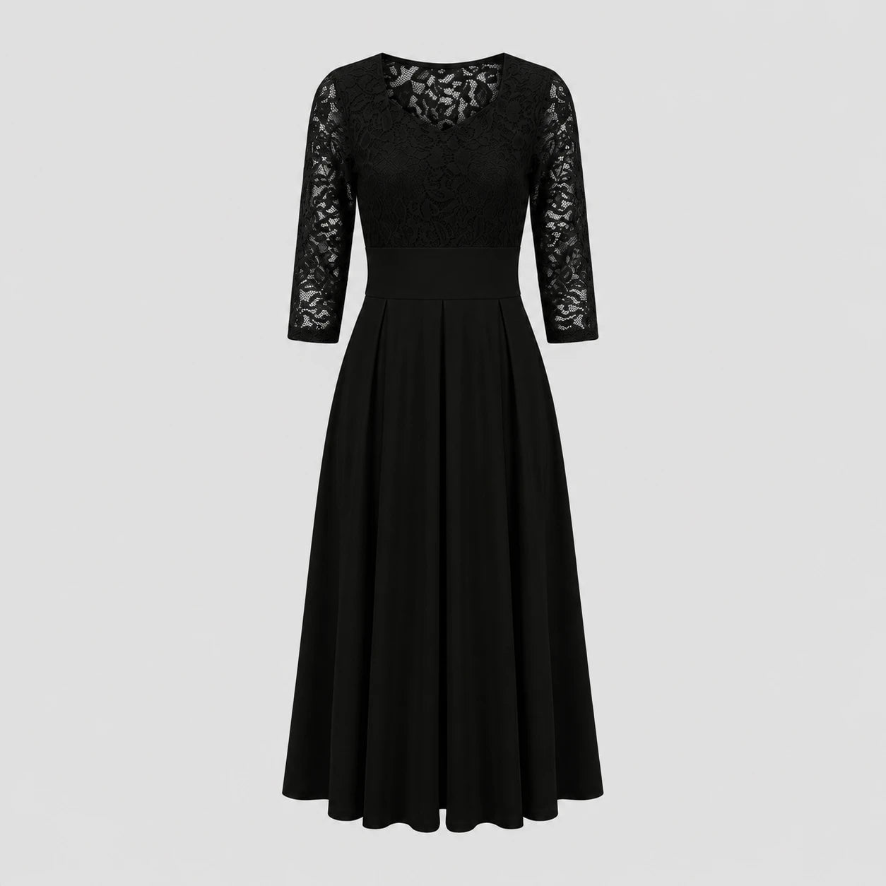 Lace Bodice Midi Dress WHD0605515-LF2539