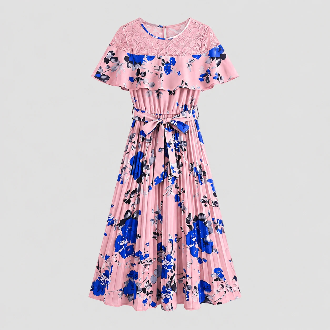 Floral Ruffle Midi Dress WHD0605519-LF2521