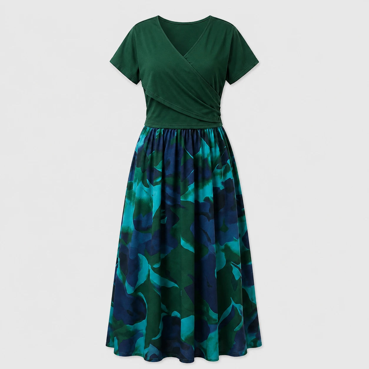 Wrap Top Floral Skirt Set WHD0605523-LF2548