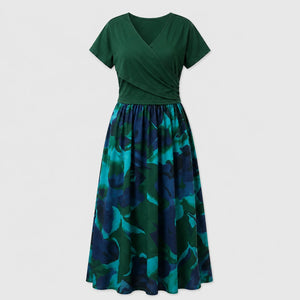 Wrap Top Floral Skirt Set WHD0605523-LF2548