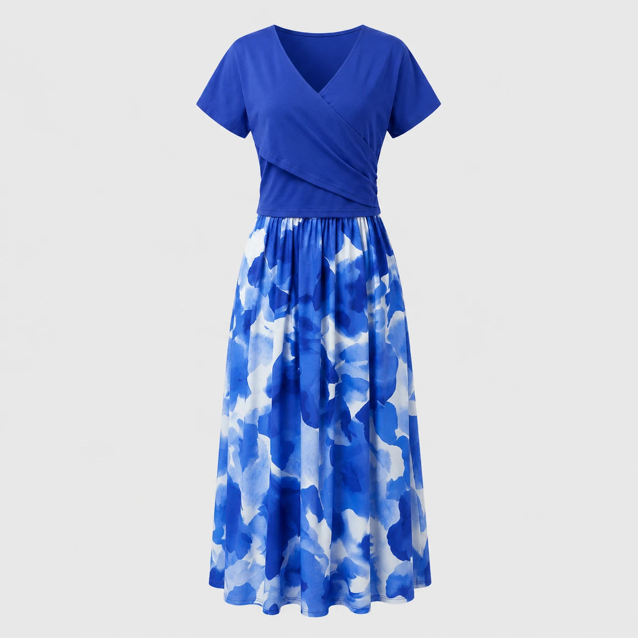 Wrap Top Floral Skirt Set WHD0605523-LF2548