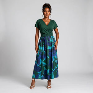Wrap Top Floral Skirt Set WHD0605523-LF2548