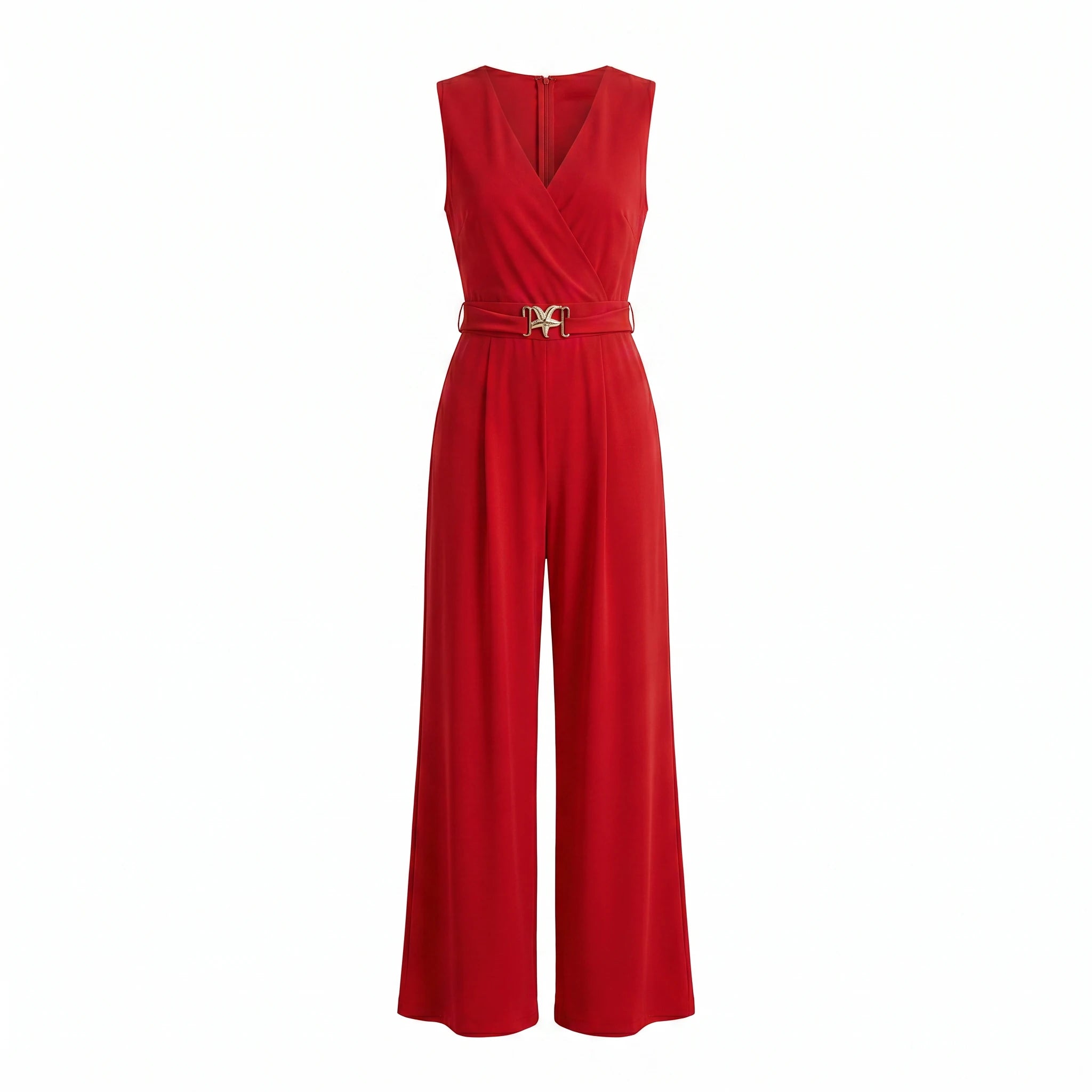 Belted Wide Leg Jumpsuit WHD0605525-LF2513