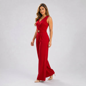Belted Wide Leg Jumpsuit WHD0605525-LF2513