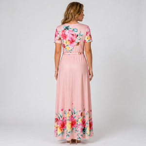 Floral Belted Midi Dress WHD0605530-LF2509