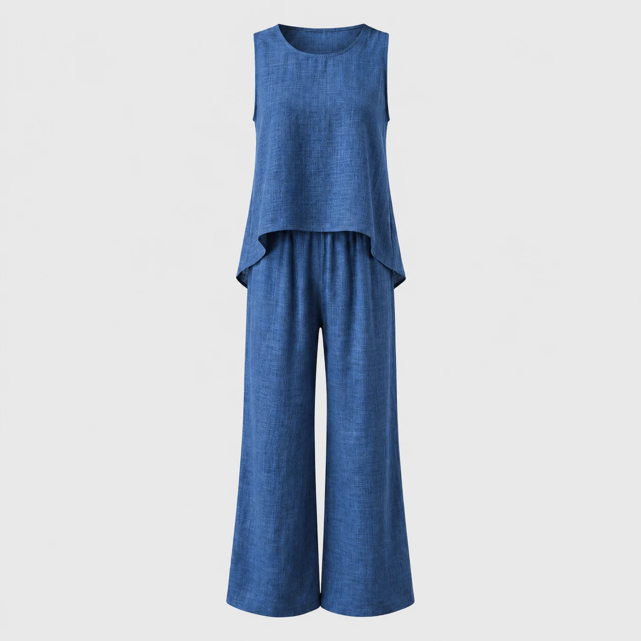 Crochet Back Wide Leg Set WHD0606008