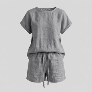 Mint Linen Short Set WHD0606009