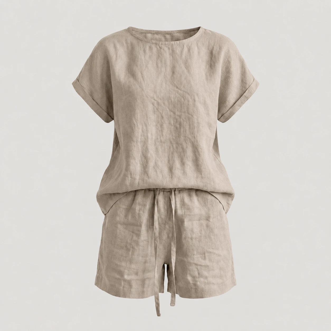 Mint Linen Short Set WHD0606009