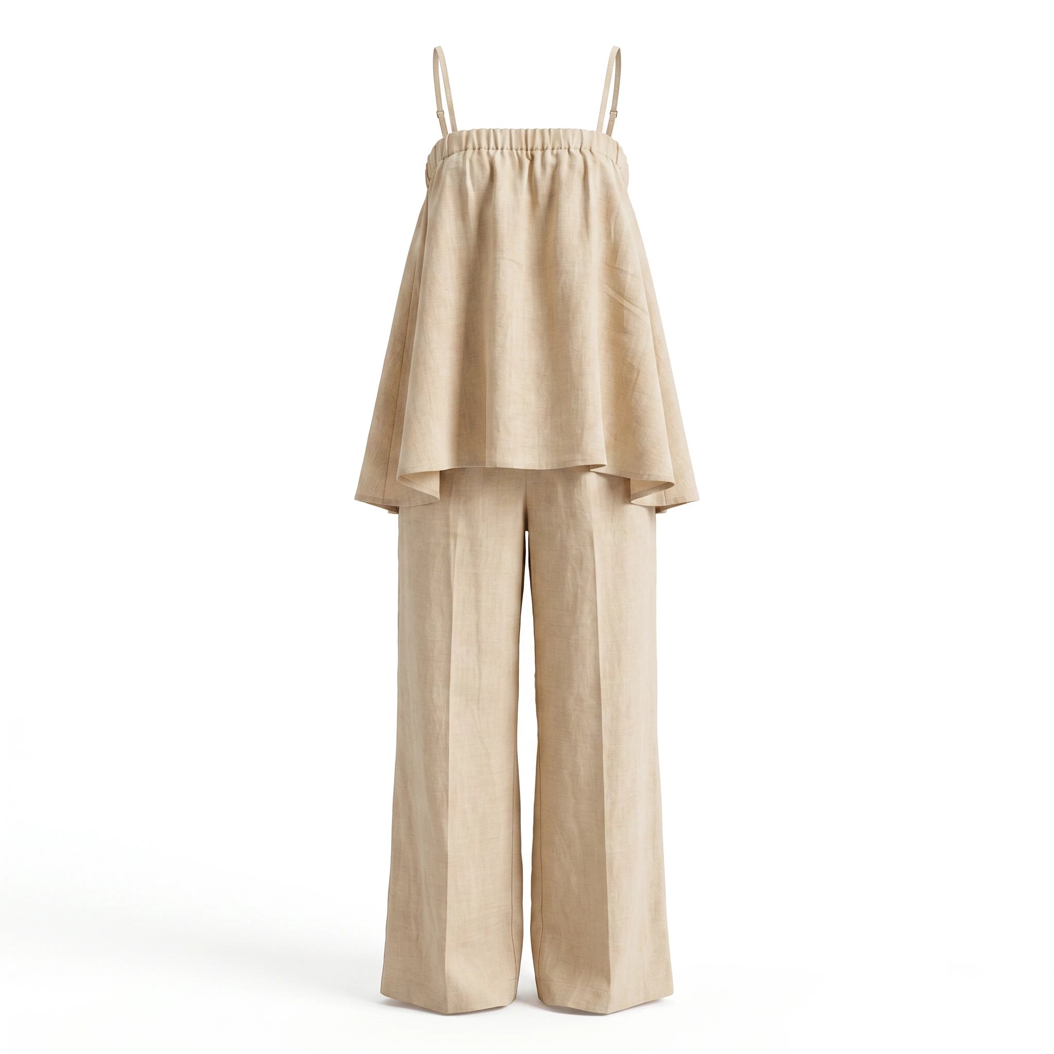 Linen-Look Cami Pants Set WHD0606015