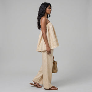 Linen-Look Cami Pants Set WHD0606015