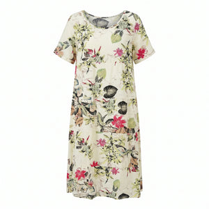 Tropical Floral Midi Dress WHD0606017