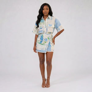 Linen-Look Pocket Midi Dress WHD0606022