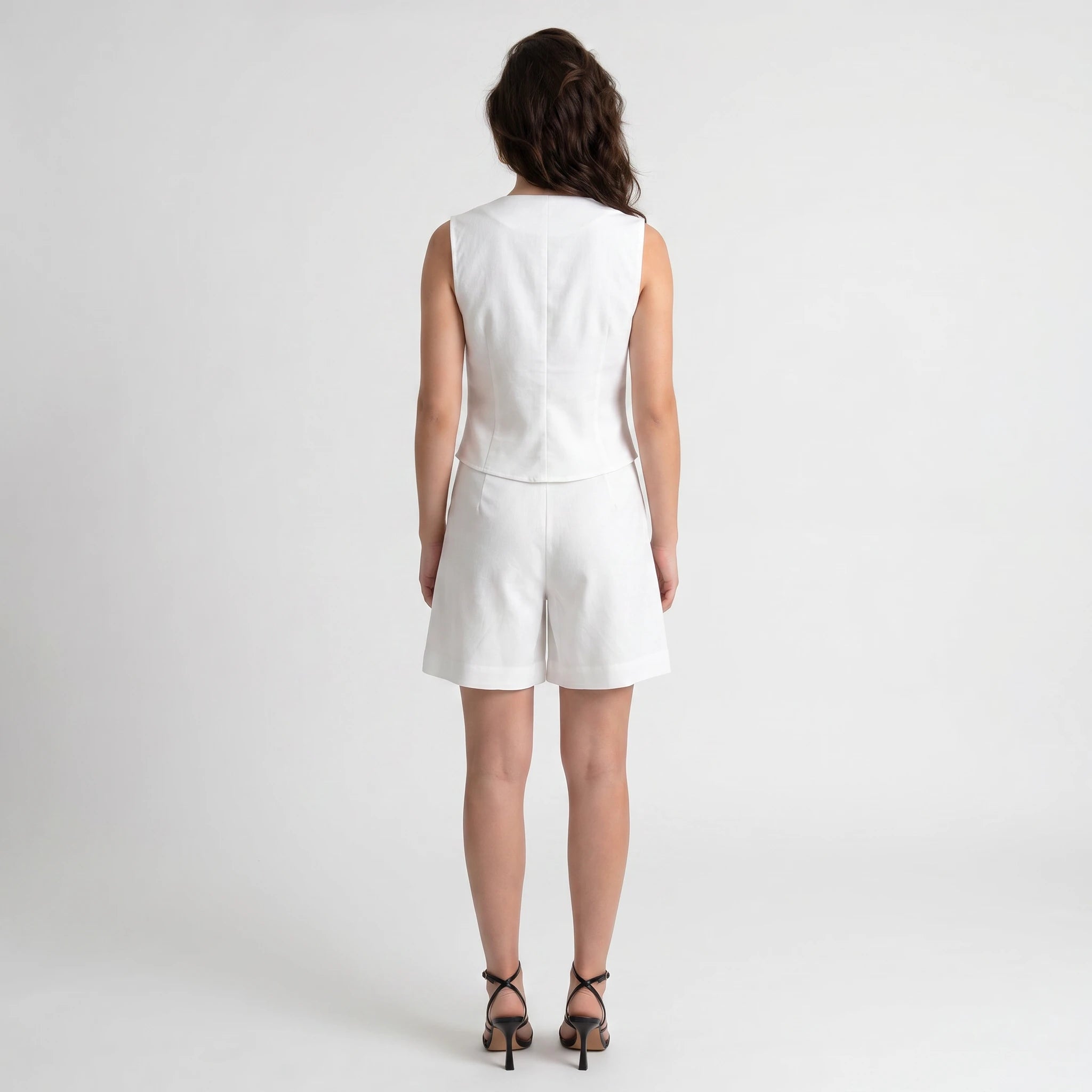 White Puff Sleeve Mini Dress WHD0606024