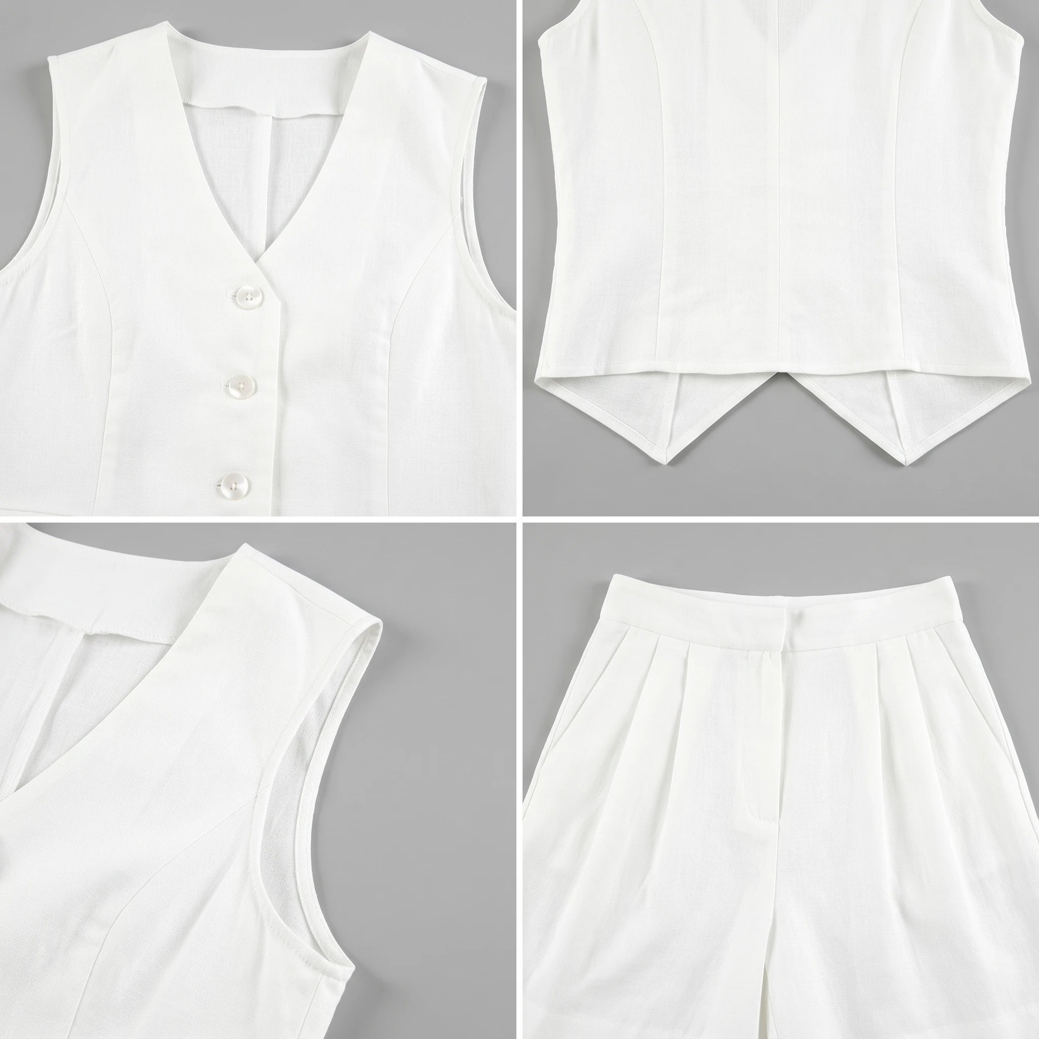 White Puff Sleeve Mini Dress WHD0606024