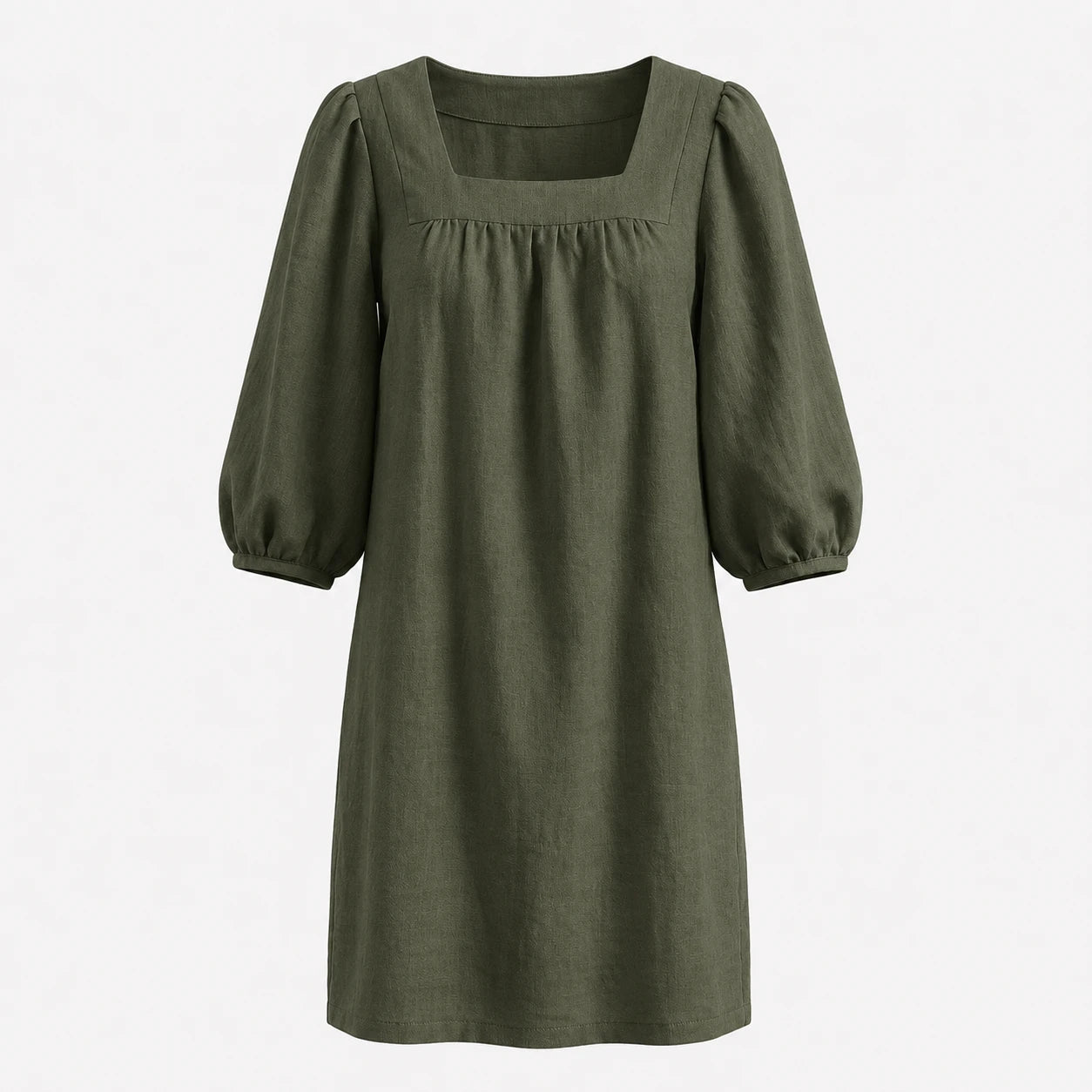 White Puff Sleeve Mini Dress WHD0606025