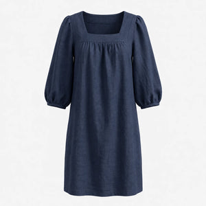 White Puff Sleeve Mini Dress WHD0606025