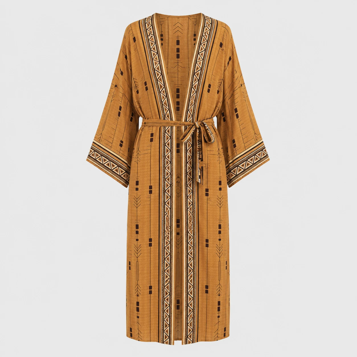 Printed Belted Kimono Cover-Up WHD0606028