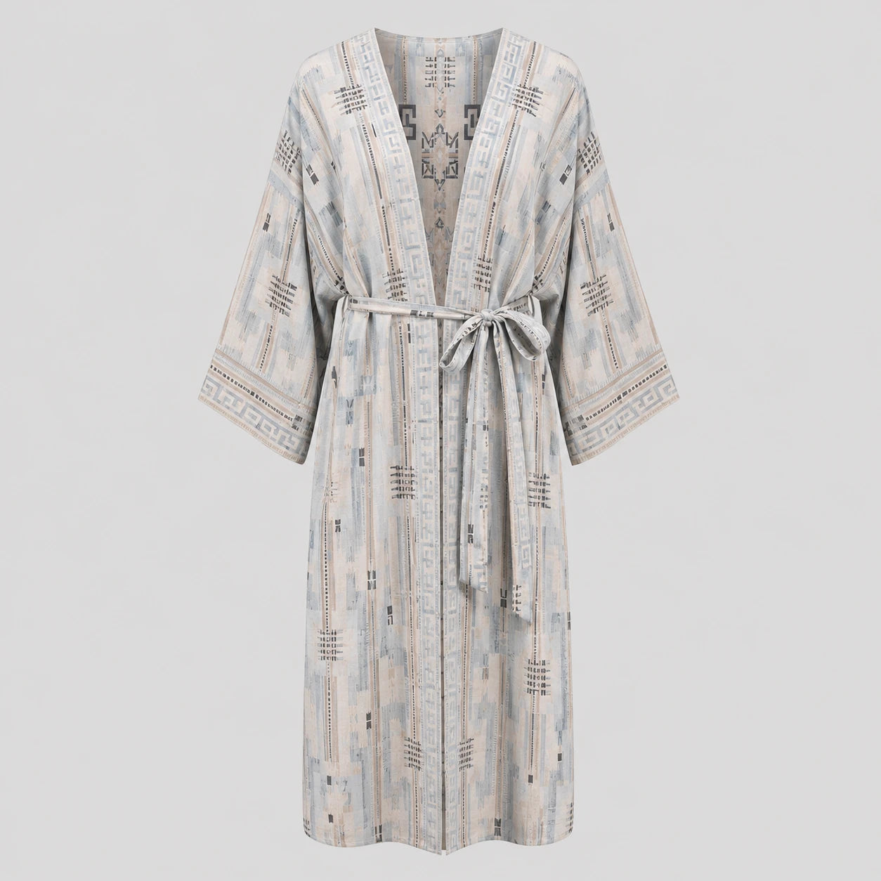 Printed Belted Kimono Cover-Up WHD0606028