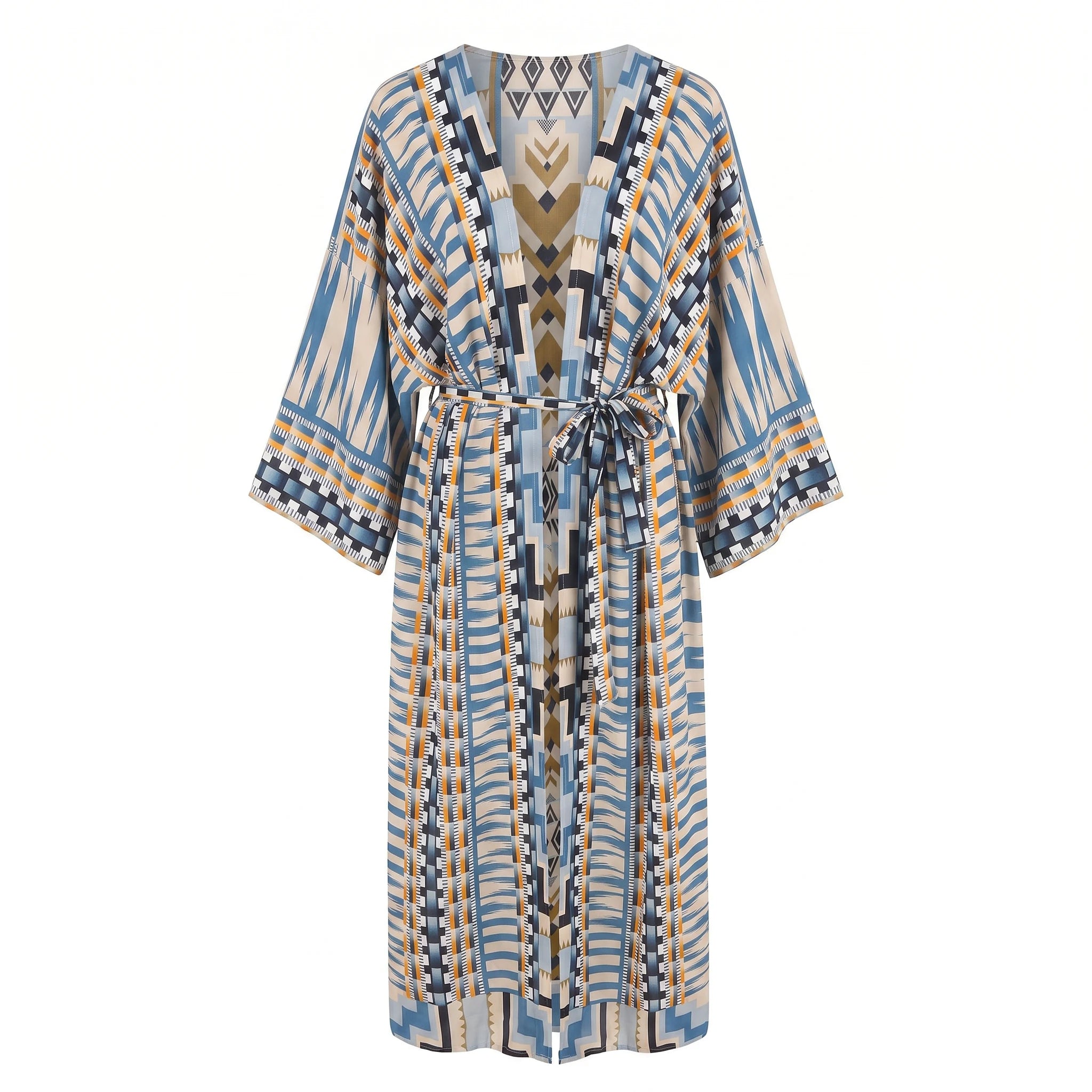 Printed Belted Kimono Cover-Up WHD0606028