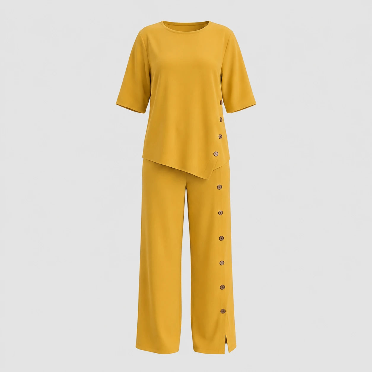 Side Button Wide Leg Set WHD0606031