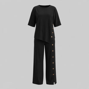 Side Button Wide Leg Set WHD0606031