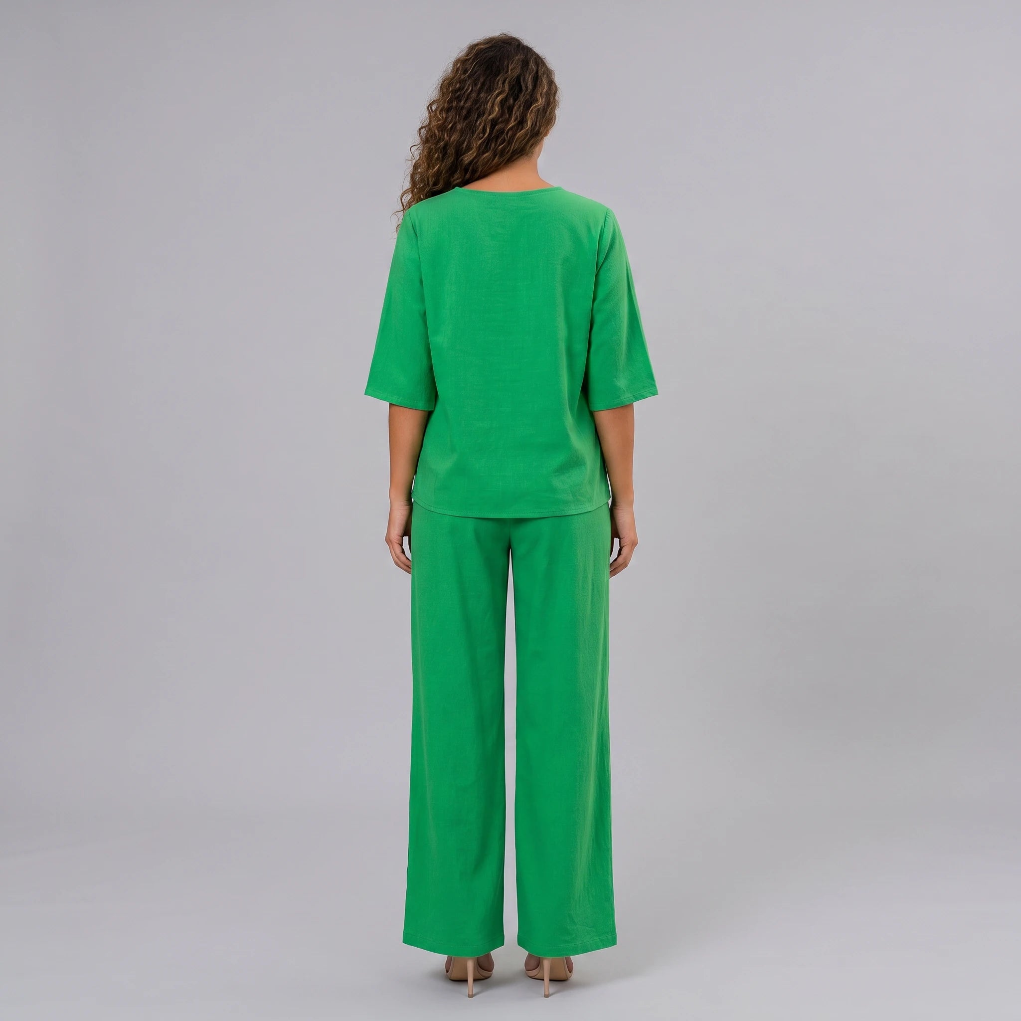 Side Button Wide Leg Set WHD0606031