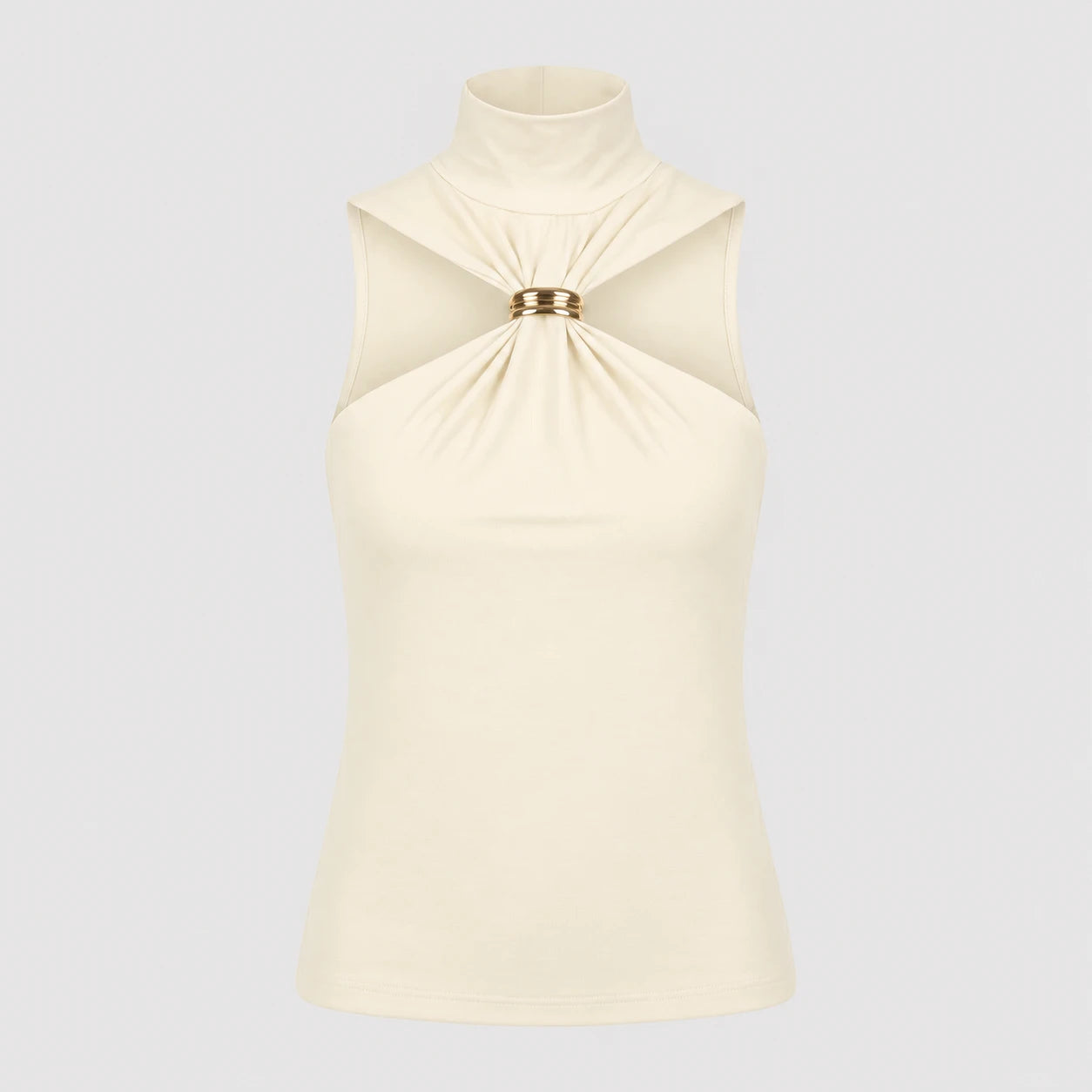 Gold Ring Cutout Top WHD0606042