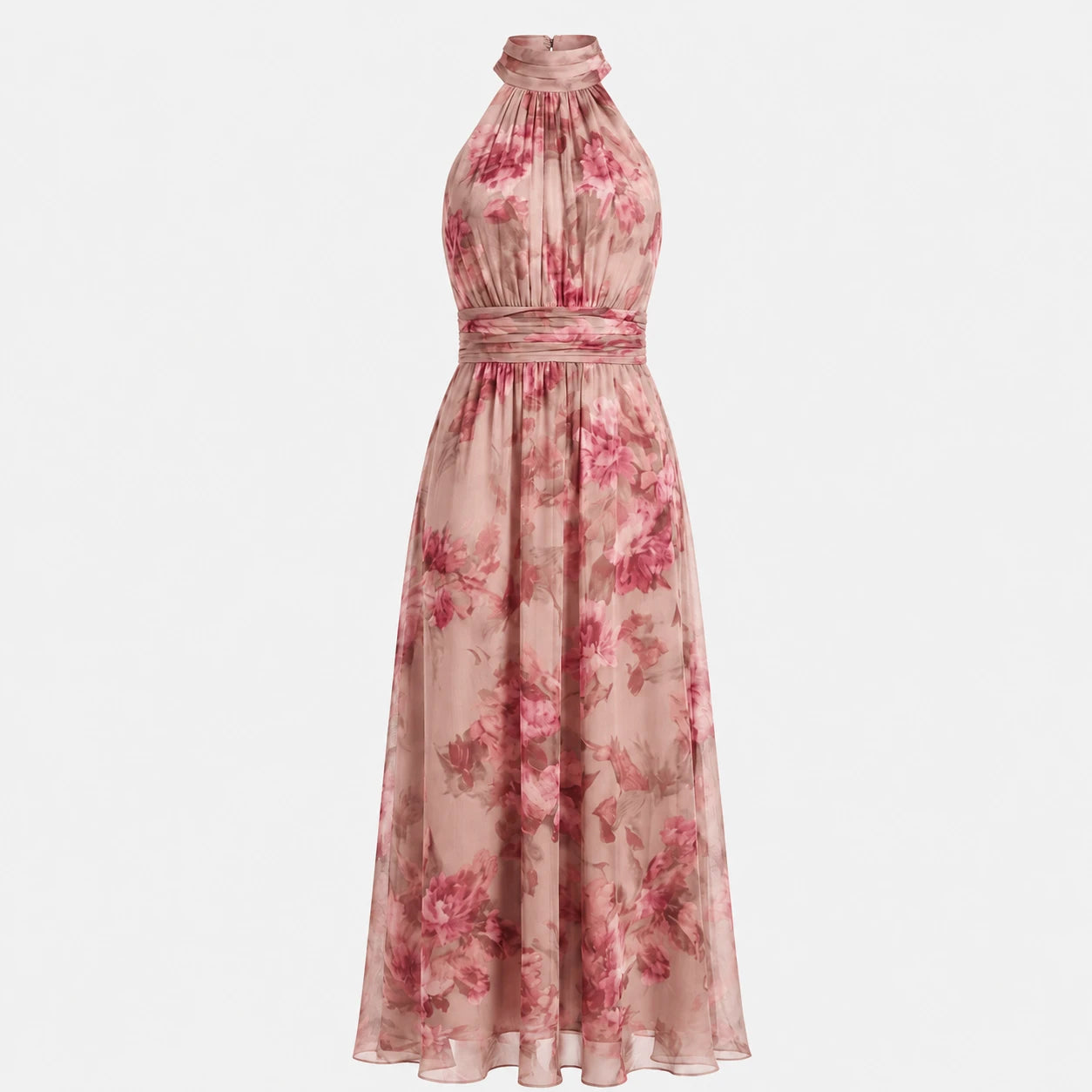 Floral Halter Maxi Dress WHD0606048