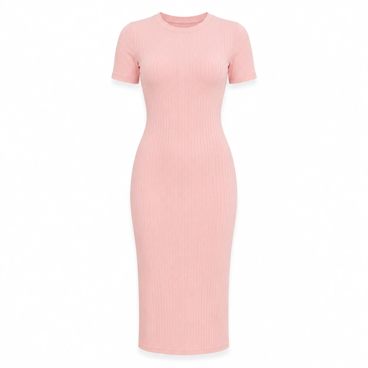Ribbed Knit Midi Dress WHD0606052