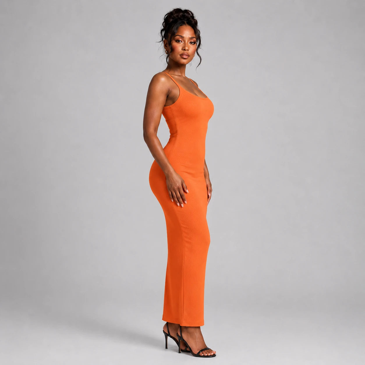 Ribbed Bodycon Maxi Dress WHD0606054
