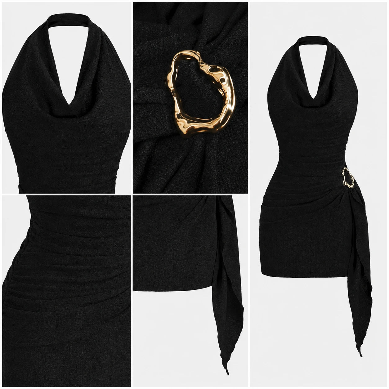 Halter Ring Mini Dress WHD0606055