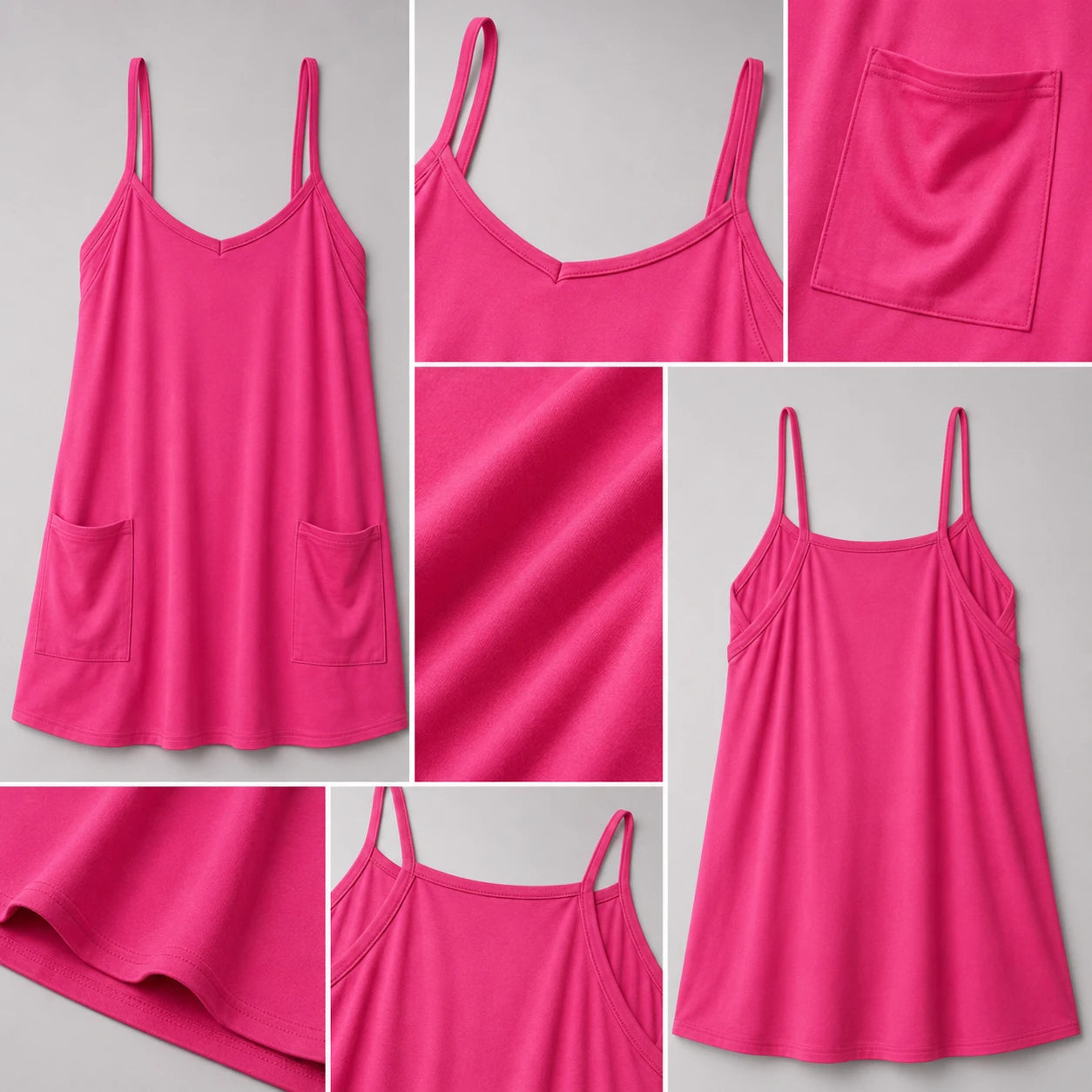 Pocket Cami Mini Dress WHD0606058