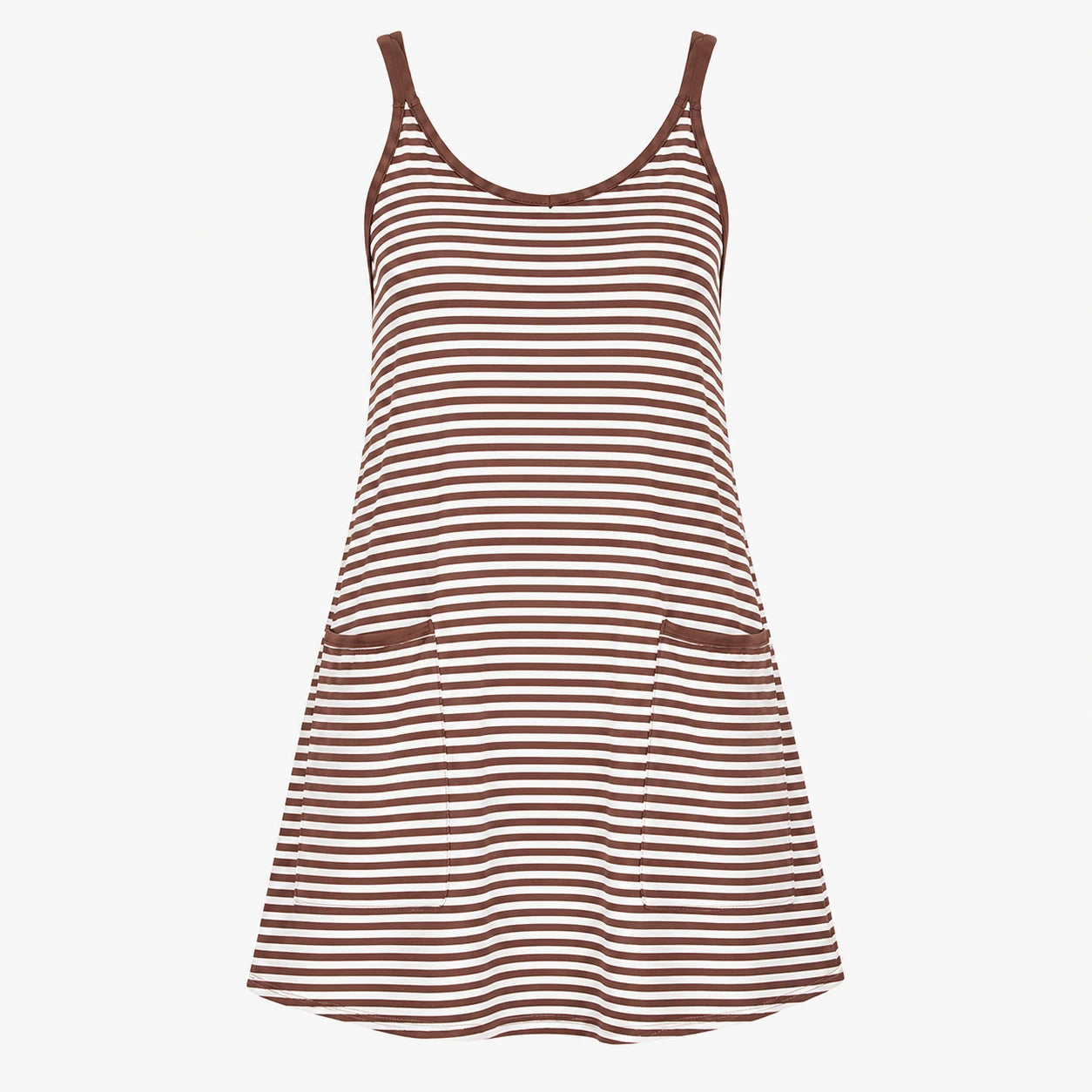 Striped Pocket Tank Dress WHD0606059