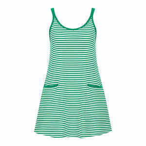 Striped Pocket Tank Dress WHD0606059