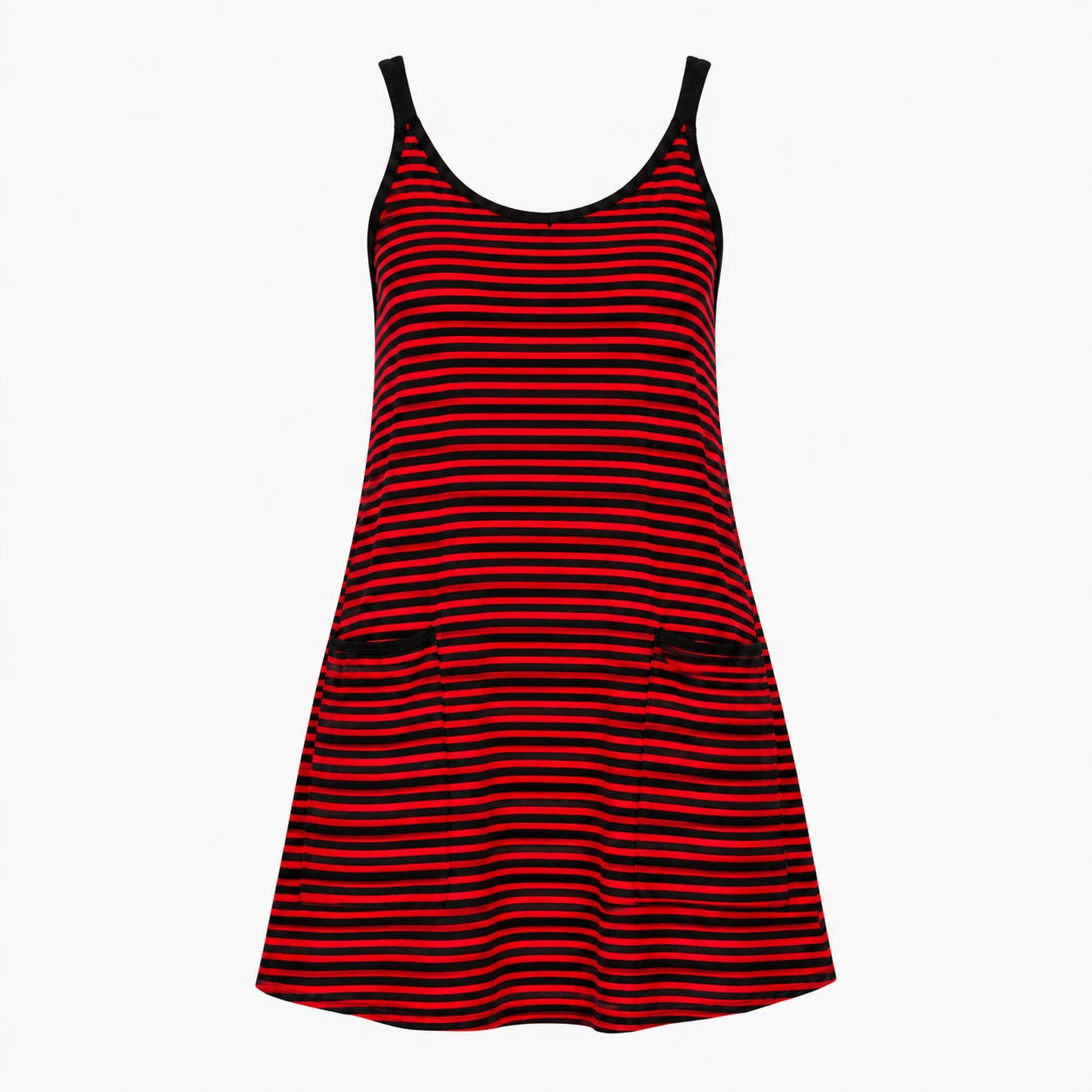 Striped Pocket Tank Dress WHD0606059