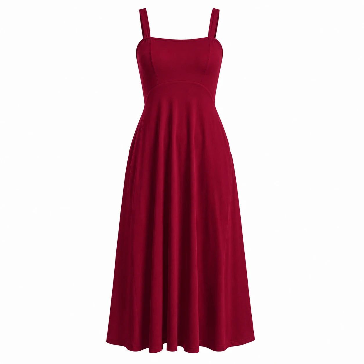 White Tie-Back Midi Dress WHD0606061