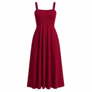 White Tie-Back Midi Dress WHD0606061