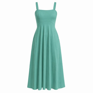 White Tie-Back Midi Dress WHD0606061