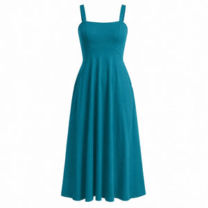 White Tie-Back Midi Dress WHD0606061