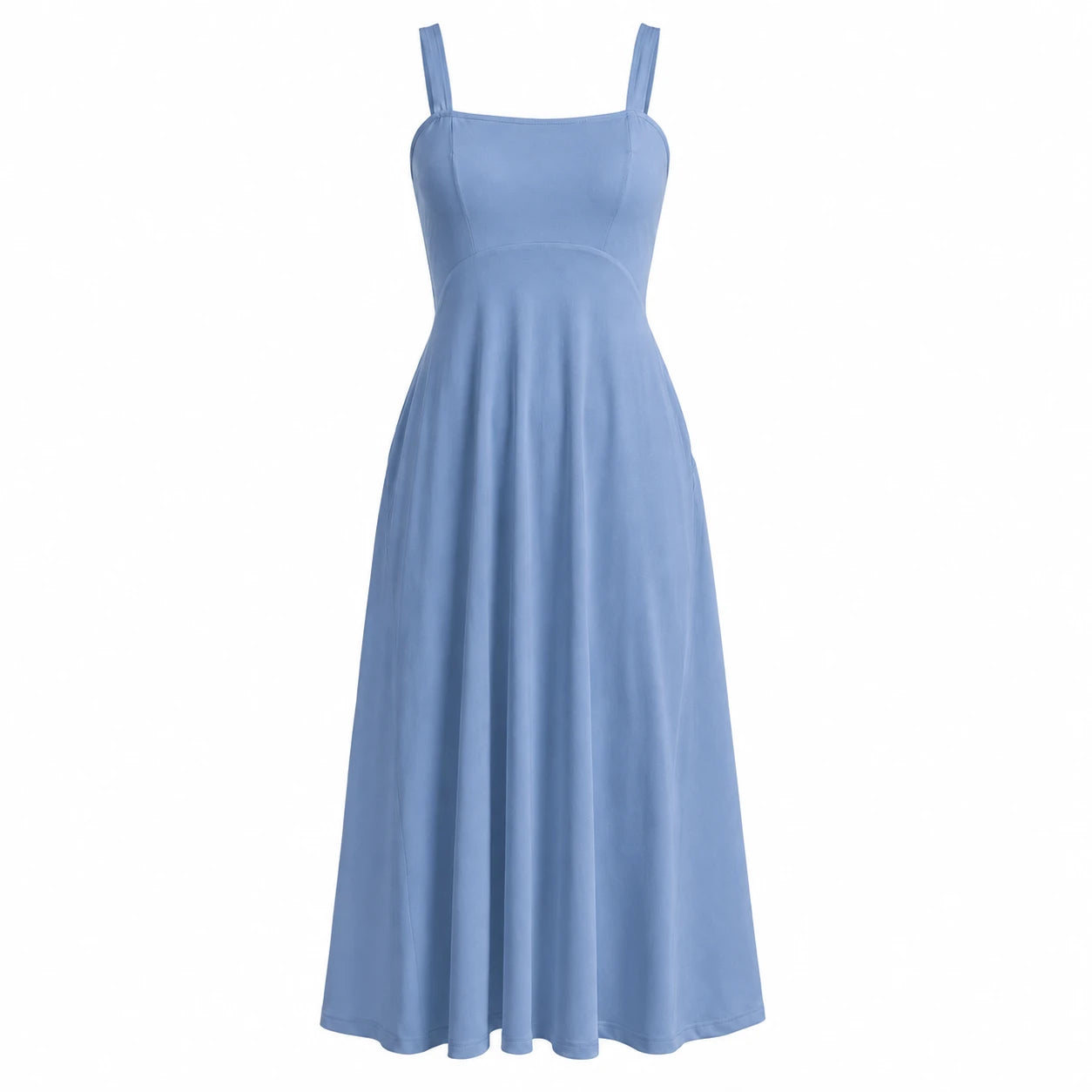 White Tie-Back Midi Dress WHD0606061