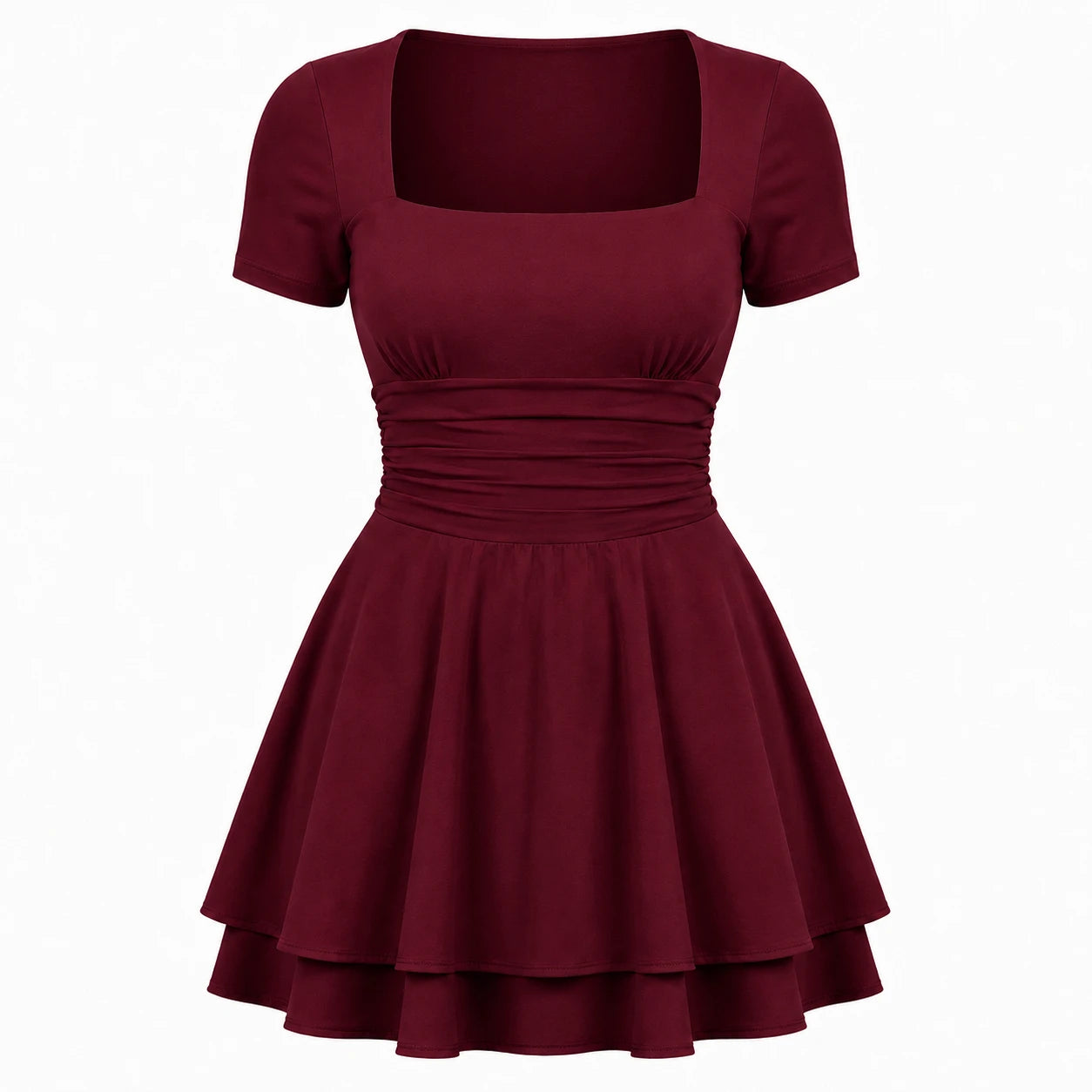 White Tie-Back Midi Dress WHD0606063